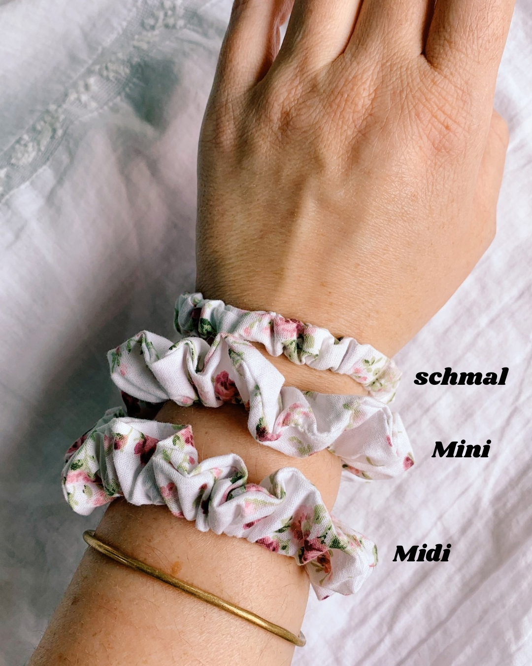 keari - Midi Scrunchies, verschiedene Farben und Muster