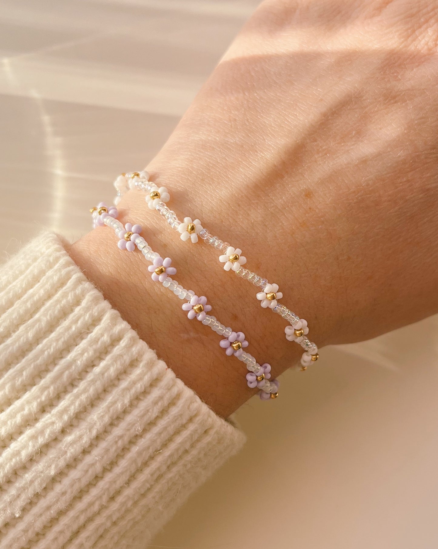 keari - DAISY Perlenarmband, personalisierbar