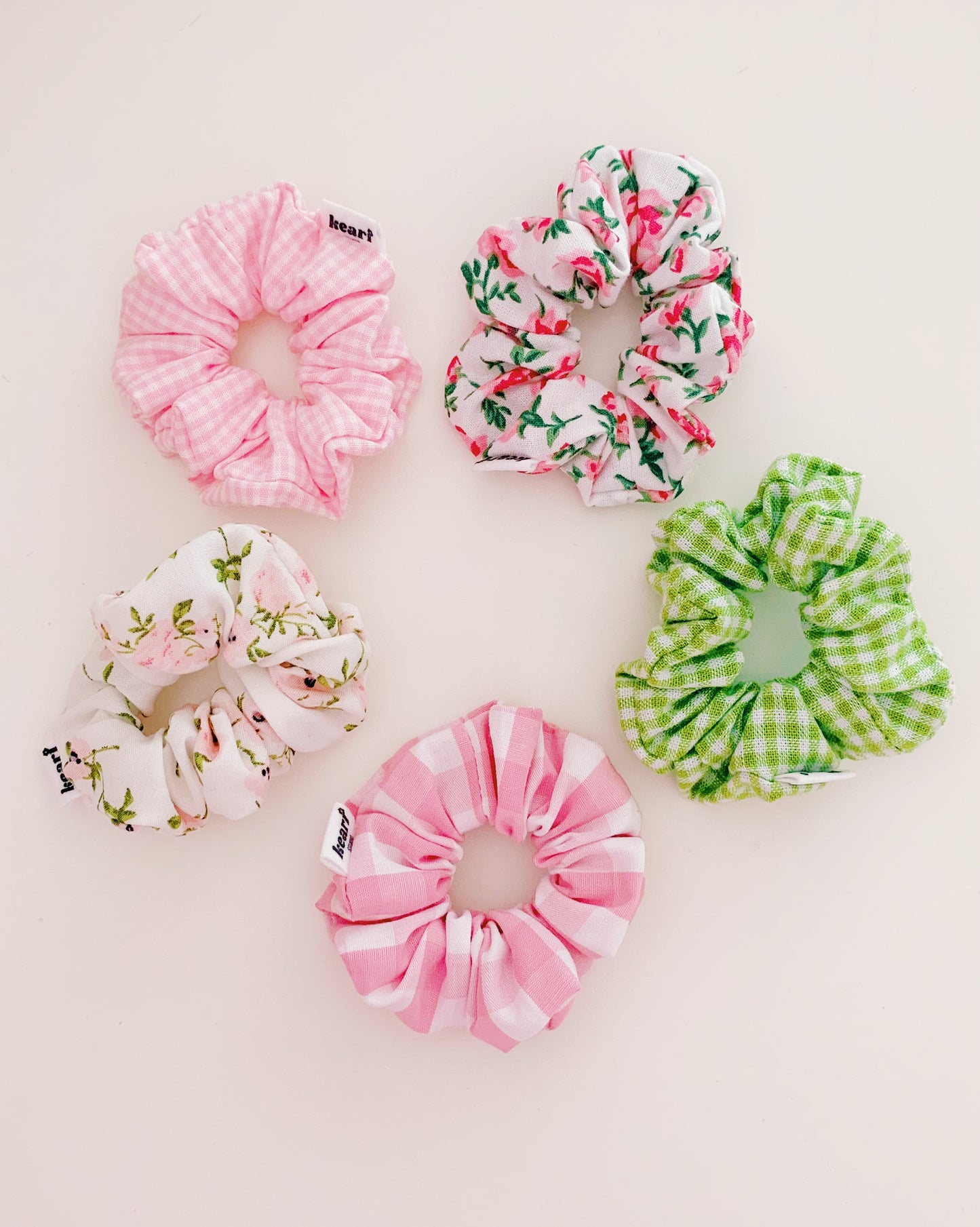 keari - Scrunchies pink/ grün