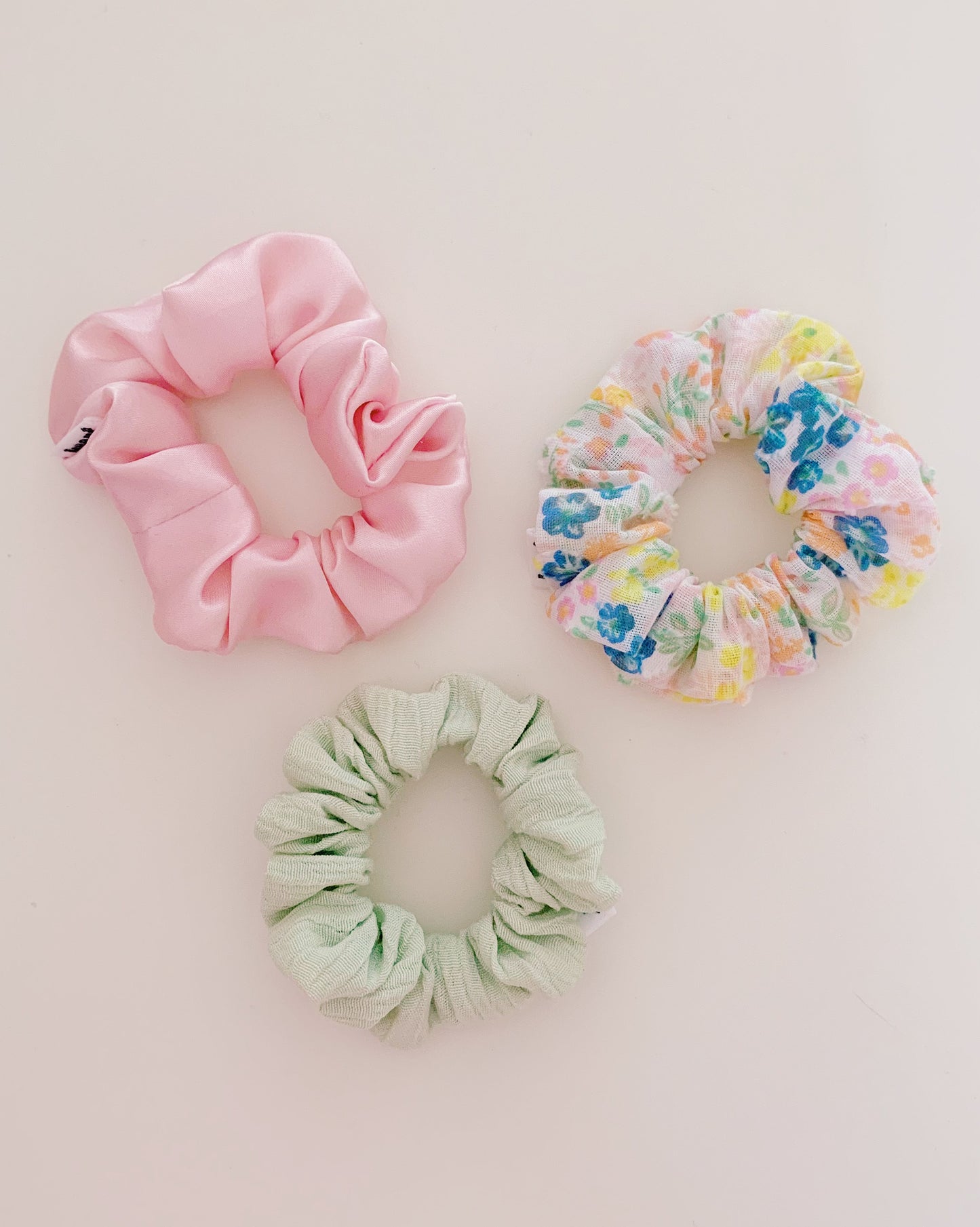 keari - Scrunchies rosa/ grün